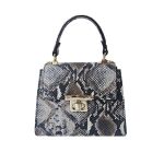 Τσαντάκι δερμάτινο snake print γκρι 02.02852