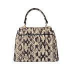 Τσαντάκι δερμάτινο snake print μπεζ - καφέ  02.02852