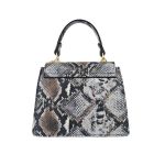 Τσαντάκι δερμάτινο snake print γκρι 02.02852