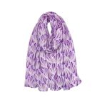 Φουλάρι με all over print & lurex μωβ - λιλά 10.02192