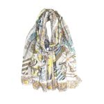 Φουλάρι με φλοράλ μοτίβο μπεζ 10.02201